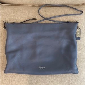 Coach Pebble Leather  Crossbody in Slate